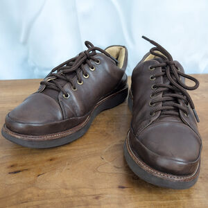 Men's Portuguese made Samuel Hubbard Brown Leather Sneakers US 8.5